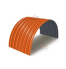 Профнастил С-15ПГ-1190-0.4 (с гранью) Полиэстер RAL 2004