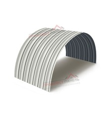 Профнастил С-15ПГ-1190-0.55 (с гранью) Полиэстер RAL 9003