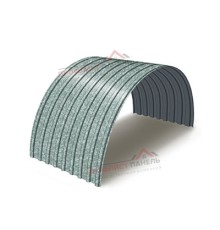 Профнастил оцинкованный С17ПГ-1163-0.5 цена за м2