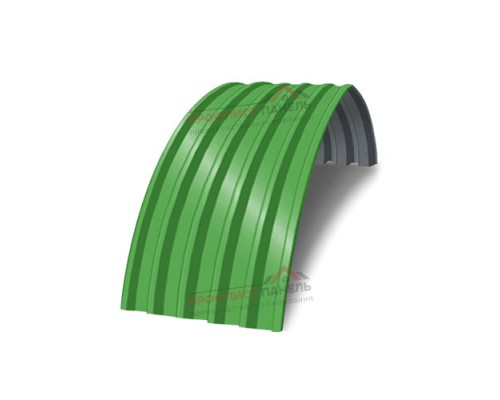 Профнастил С44ПГ-0.5, Ширина-1000, Полиэстер RAL6018