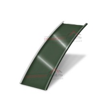 Арочный фальц гладкий 550-0,5 Velur20 RAL 6020