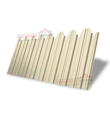 Профнастил фигурный С10 - 0,45 Окрас - В, RAL 1015 светлая слоновая кость