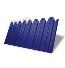 Профнастил фигурный С10 - 0,45 Окрас - В, RAL 5002 ультрамариново-синий