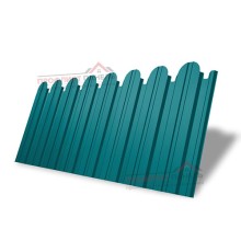 Профнастил фигурный С10 - 0,45 Окрас - В, RAL 5021 водная синь