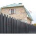 Профнастил фигурный С10 - 0,45 Окрас - А, Drap ST ST с пленкой RAL 7024 мокрый асфальт