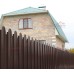 Профнастил фигурный С10 - 0,4 Окрас - Двухсторонний ПЭ с пленкой RAL 8017 шоколад