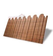 Профнастил фигурный С10 - 0,45 Окрас - В, Print Elite Honey Wood
