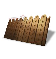 Профнастил фигурный С10 - 0,45 Окрас - В, Print Elite Nutwood