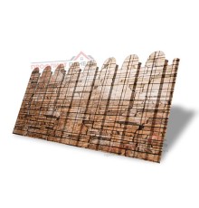 Профнастил фигурный С10 - 0,45 Окрас - В, Print Elite с пленкой Sand Stone