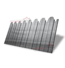 Профнастил фигурный С10 - 0,45 Окрас - В, Print Premium Silver Wood