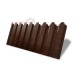 Профнастил фигурный С20 - 0,45 Окрас - В, Print Elite с пленкой Choco Wood