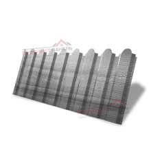 Профнастил фигурный С20 - 0,45 Окрас - А, Print Premium Silver Wood