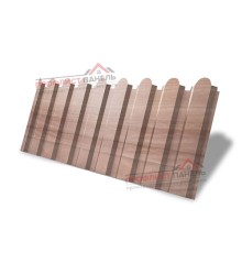 Профнастил фигурный С20 - 0,45 Окрас - А, Print Elite White Wood