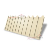 Профнастил фигурный C8 - 0,45 ПЭ с пленкой RAL 1015 светлая слоновая кость