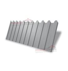 Профнастил фигурный C8 - 0,45 ПЭ с пленкой RAL 7004 сигнальный серый