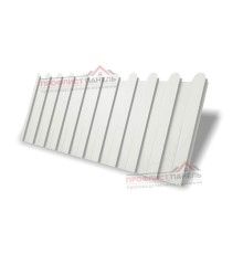 Профнастил фигурный C8 - 0,45 ПЭ в пленке RAL 9003 сигнальный белый