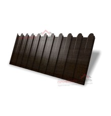 Профнастил фигурный C8 - 0,45 Print Elite Coffee Wood