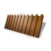 Профнастил фигурный C8 - 0,45 Print-Двусторонний Elite с пленкой Golden Wood