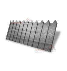 Профнастил фигурный C8 - 0,45 Print Premium Silver Wood