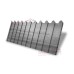 Профнастил фигурный C8 - 0,45 Print Premium Silver Wood