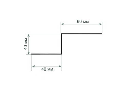 Z-профиль перфорированный К239 1,5-97x40x3000 мм, оцинкованный