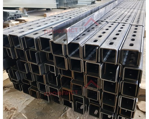 П-профиль перфорированный К225 3,0-80x40x2000 мм, горячеоцинкованный