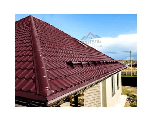 Планка конька круглого R110х2000-0,5 Norman RAL3005