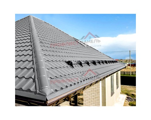 Планка конька круглого R110х2000-0,5 Norman RAL7004