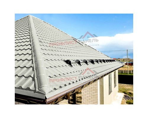 Планка конька круглого R110х2000-0,5 Norman RAL9002