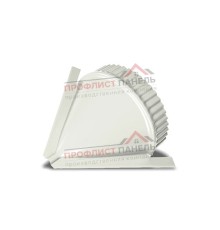 Заглушка конька круглого конусная-0,5 Пластизол RAL9010