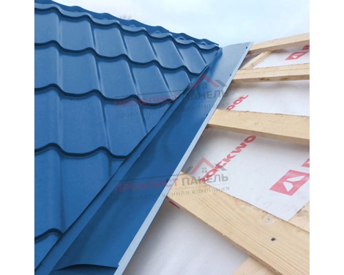 Планка ендовы нижняя 298х298х2000-0,5 Norman RAL5005 Планка ендовы нижняя 298х298х2000-0,5 Norman RAL5005