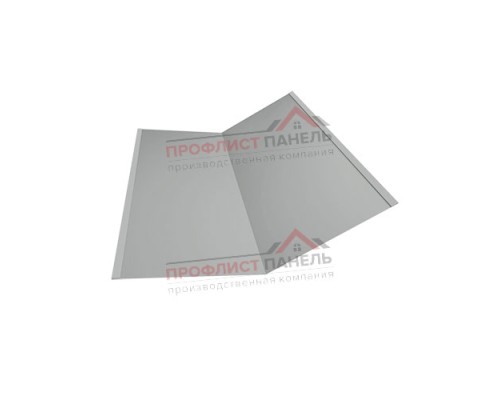 Планка ендовы нижняя 298х298х2000-0,5 Norman RAL9006 Планка ендовы нижняя 298х298х2000-0,5 Norman RAL9006