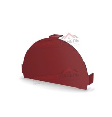 Заглушка конька круглого простая-0,5 Norman RAL3011