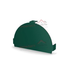 Заглушка конька круглого простая-0,5 Norman RAL6005