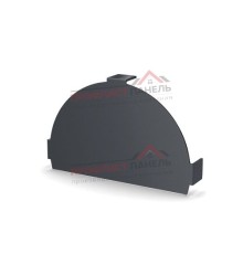Заглушка конька круглого простая-0,5 Призма RAL7024