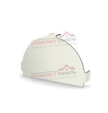 Заглушка конька круглого простая-0,5 Norman RAL9003