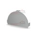Заглушка конька круглого простая-0,5 Norman RAL9006