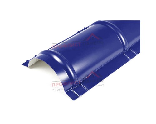 Планка конька круглого R110х2000-0,5 Norman RAL5002 Планка конька круглого R110х2000-0,5 Norman RAL5002