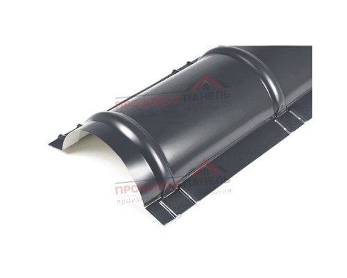 Планка конька круглого R110х2000-0,5 Norman RAL7024 Планка конька круглого R110х2000-0,5 Norman RAL7024