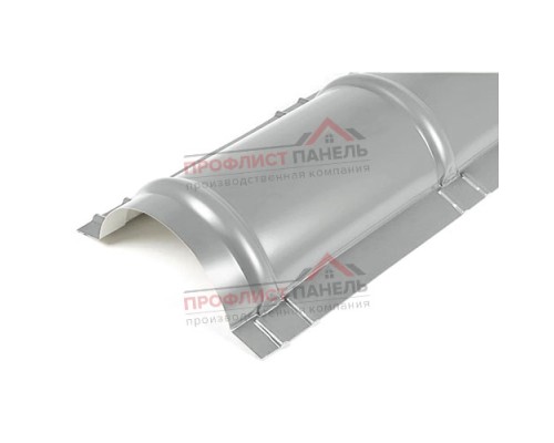 Планка конька круглого R110х2000-0,5 Norman RAL9006 Планка конька круглого R110х2000-0,5 Norman RAL9006