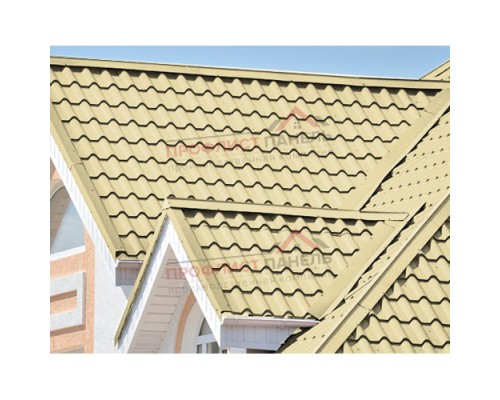 Планка конька плоского 190х190х2000-0,5 Norman RAL1014