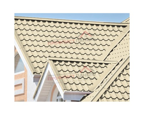 Планка конька плоского 150х150х2000-0,5 Norman RAL1015
