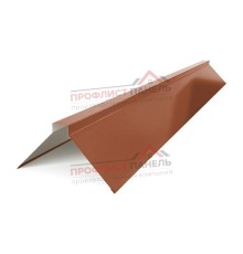 Планка конька плоского 120х120х2000-0,5 Norman RAL8004
