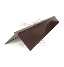 Планка конька плоского 190х190х2000-0,5 Norman RAL8017