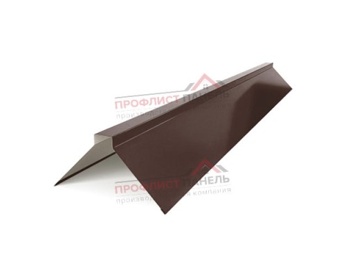 Планка конька плоского 120х120х2000-0,5 Norman RAL8017 Планка конька плоского 120х120х2000-0,5 Norman RAL8017