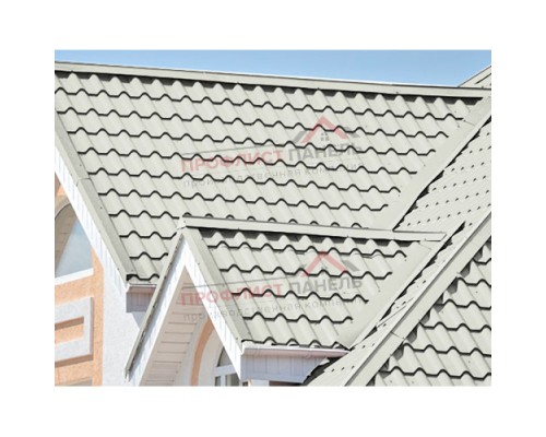Планка конька плоского 190х190х2000-0,5 Norman RAL9002