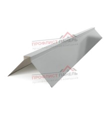 Планка конька плоского 120х120х2000-0,5 Norman RAL9006