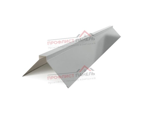 Планка конька плоского 120х120х2000-0,5 Norman RAL9006 Планка конька плоского 120х120х2000-0,5 Norman RAL9006