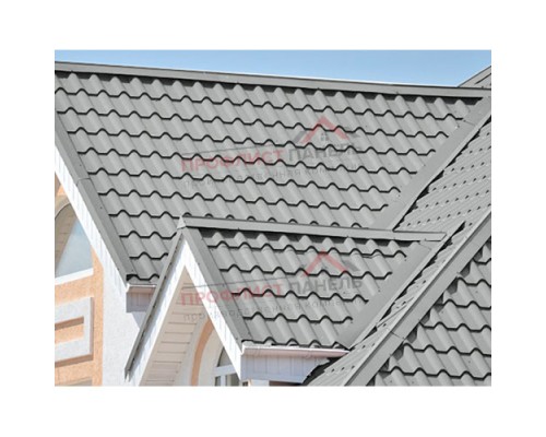 Планка конька плоского 120х120х2000-0,5 Norman RAL9006 Планка конька плоского 120х120х2000-0,5 Norman RAL9006