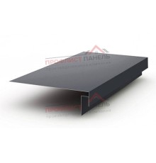 Планка карнизного свеса сложная 250х50х2000-0,5 Norman RAL7024